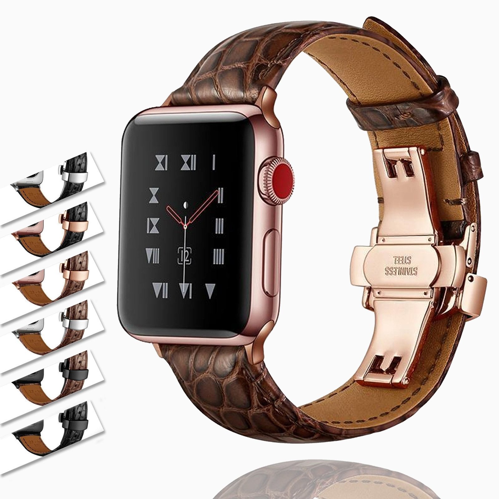 4601745178760.jpg A Premium Alligator Leather Designer Bands exotic Strap 8 7 - Image 1